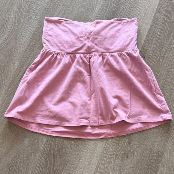 Hollister Mauve Pink Strapless Babydoll Top - Picture 3 of 3
